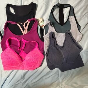 Lot of 6 Sports Bras